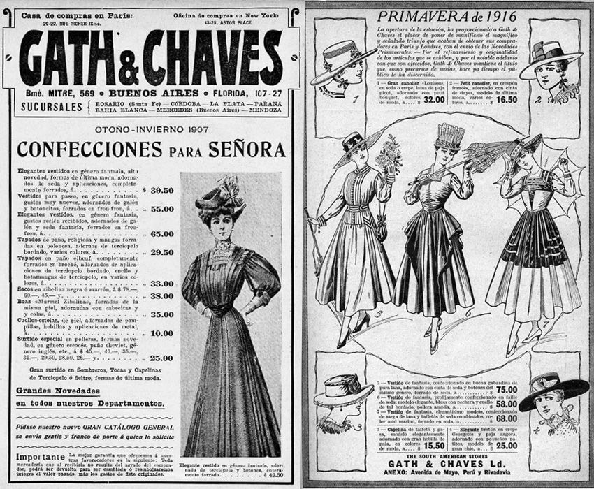 Gath & Chaves anunciaba en la prensa