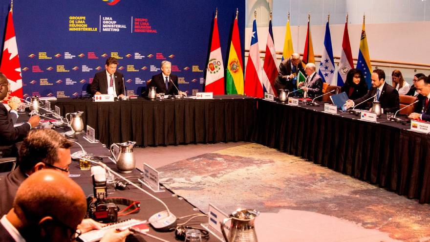 El Grupo de Lima se creó con el objetivo de abordar la crisis en Venezuela