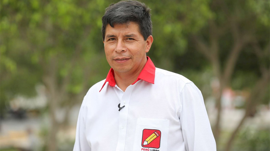 Pedro Castillo obtuvo la mayor cantidad de votos en la primera ronda de las elecciones presidenciales.