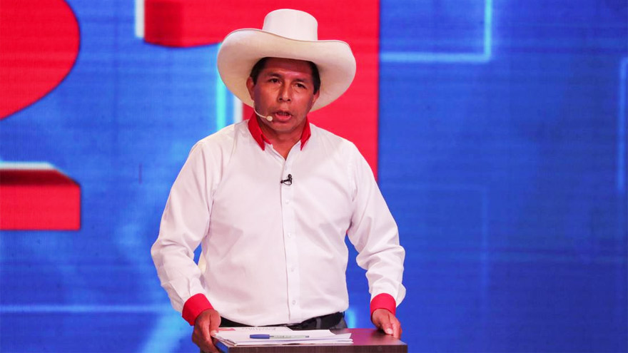 con casi el 96% de las actas computadas encabezaba el docente y sindicalista Pedro Castillo con 50,2% de los votos válidos