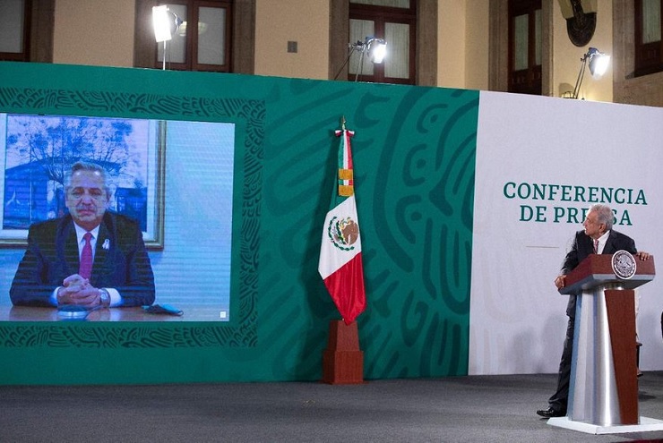 Alberto Fernández celebró esta instancia este martes en una videoconferencia con su par mexicano, Andrés Manuel López Obrador