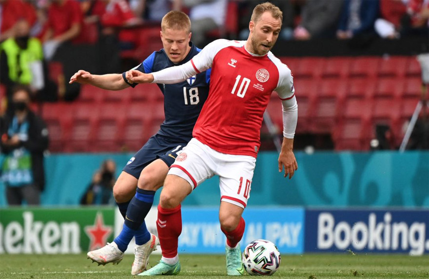 Eriksen, estrella de la selección de Dinamarca.