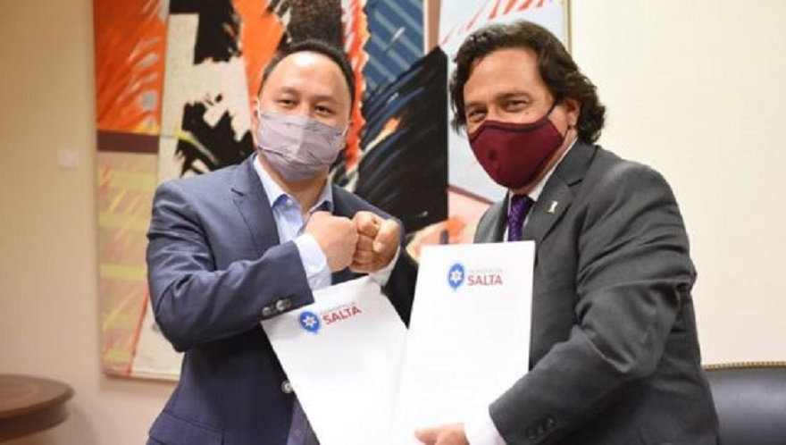 Firma del acuerdo de inversión en Salta.