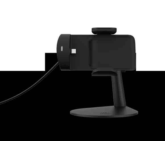 Motorola ofrece un dock para sostener al Moto G100.