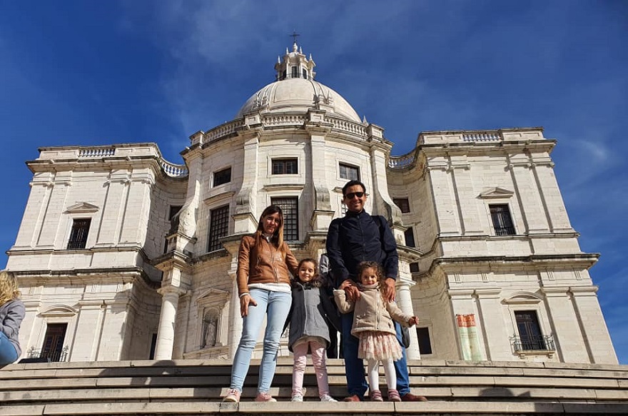 De paseo por Europa en familia.