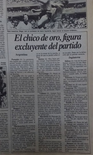Calificaciones de Tiempo Argentino del mítico partido