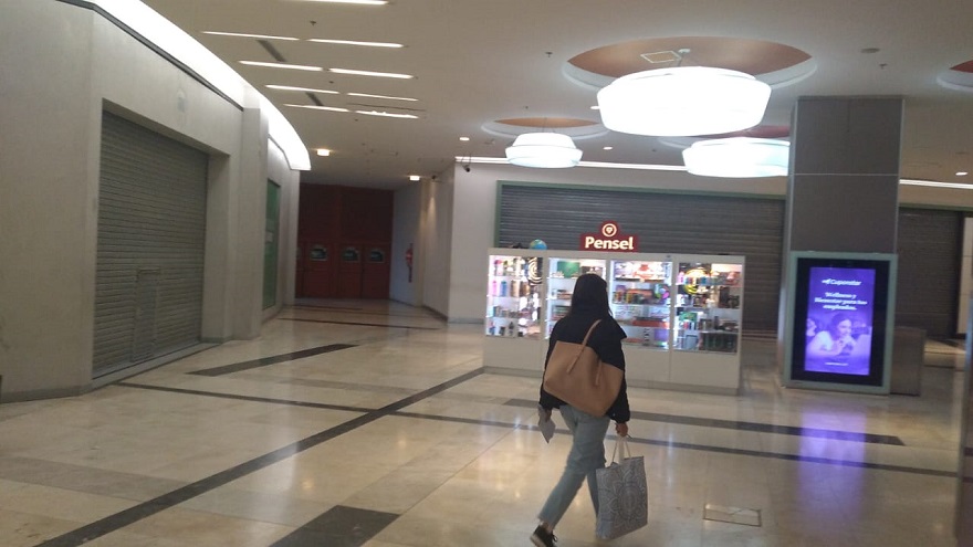 Otra imagen del Dot Baires que refleja la merma comercial.