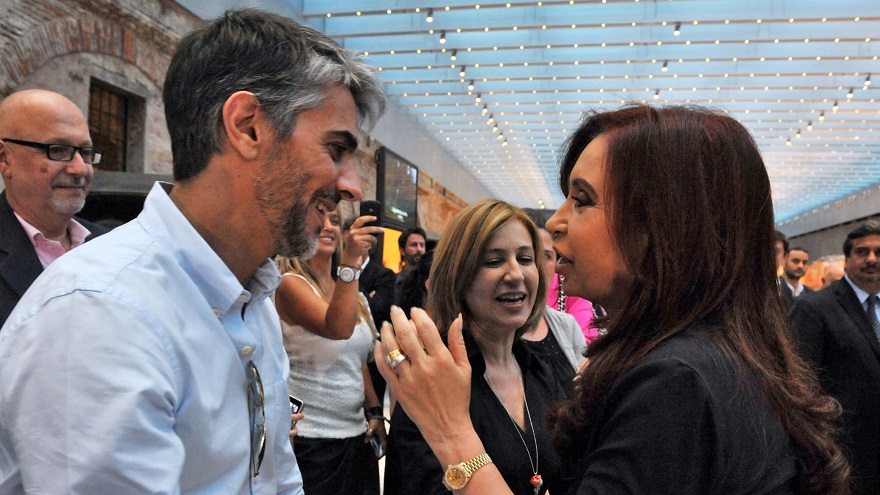Pablo Echarri junto con Cristina Fernández.