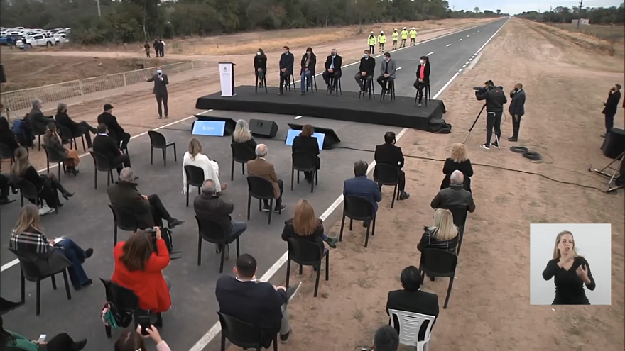 El Presidente fue a Chaco para la inauguración de obras