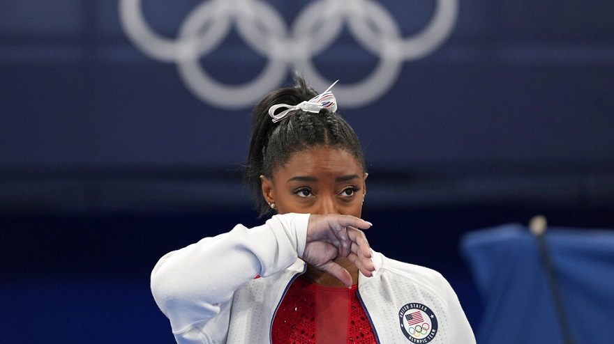 Simone Biles, gimnasta norteamericana, se bajó de los Juegos Olímpicos de Tokio 2020