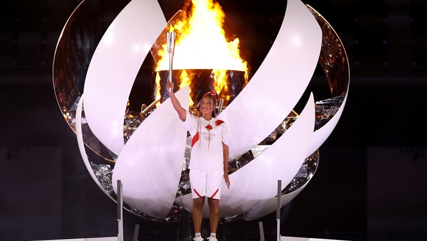 Naomi Osaka volvió a jugar al tenis para los Juegos Olímpicos de Tokio 2020