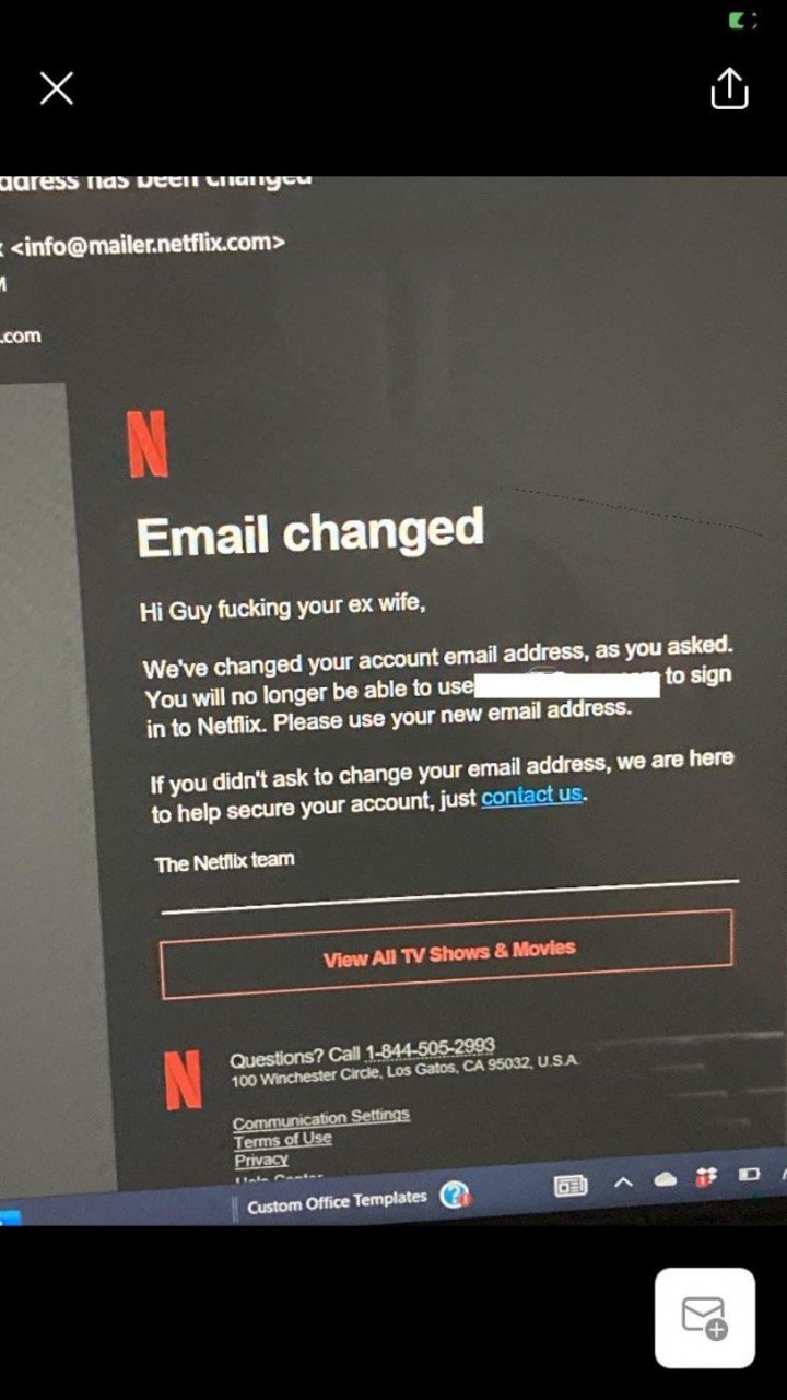 Este es el correo electrónico que recibió el hombre