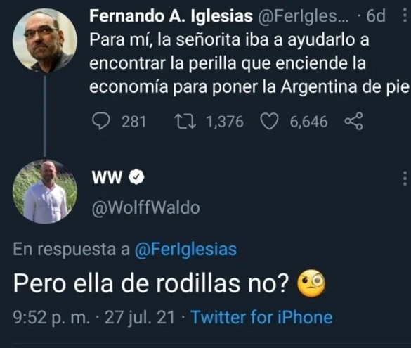 Los tuits de la polémica