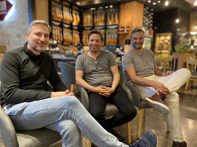 Federico Migliaro, Diego Tobaldi y Fabio Boggino, fundadores de WorkOn
