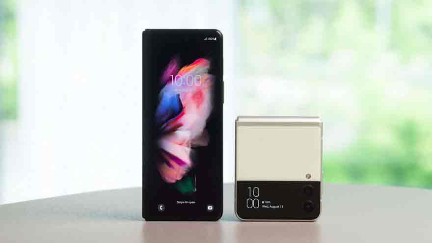 A la izquierda, el Z Fold3; y a la derecha, el Z Flip3.