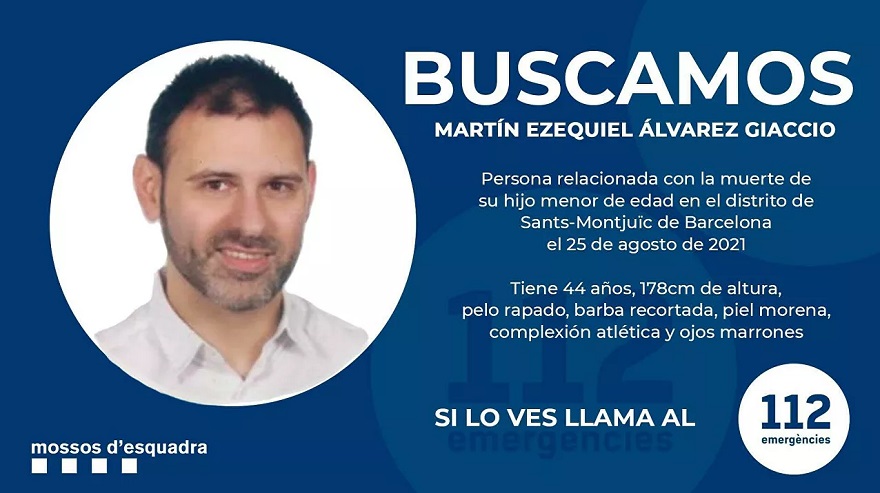 Sigue la búsqueda de Martín Álvarez Giaccio