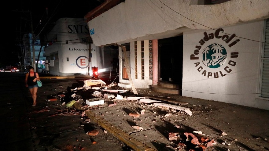 Así quedaron algunos edificios en México tras el sismo.