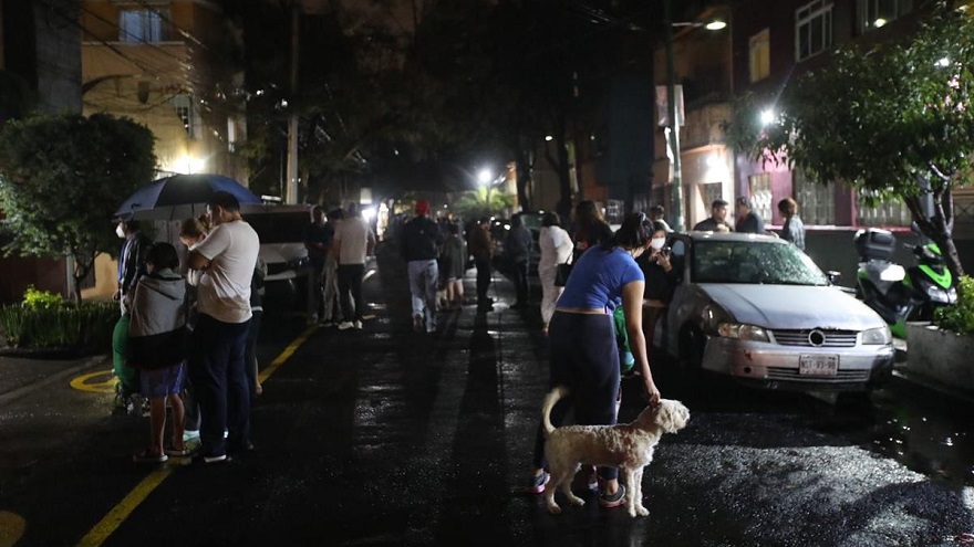 Así quedaron las calles de México tras el sismo.