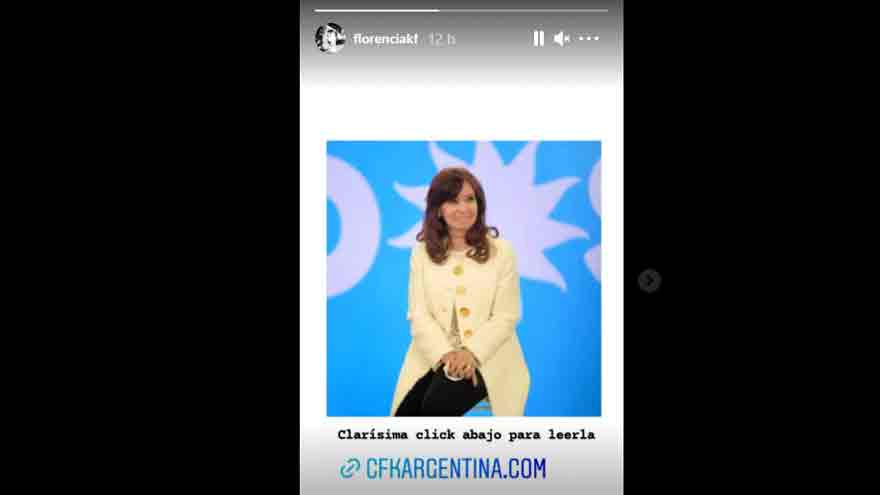 La historia de Florencia en Instagram a favor de su madre.