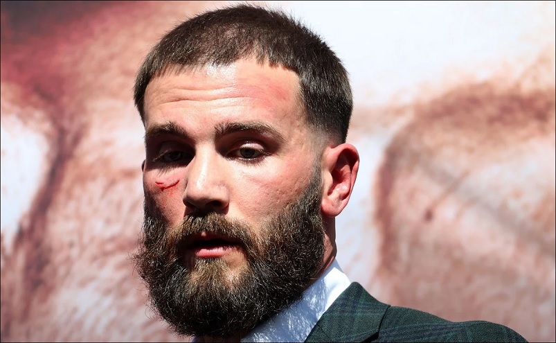 Así quedó el rostro de Caleb Plant tras el incidente con Canelo Álvarez