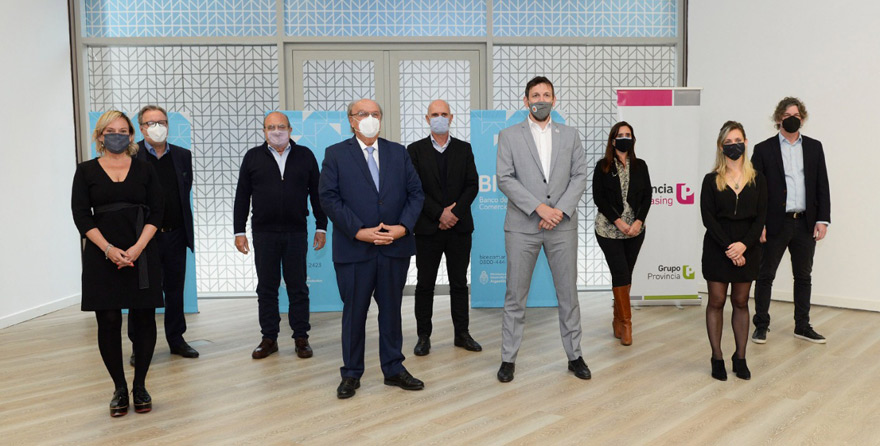 Autoridades del BICE y de Grupo Provincia.