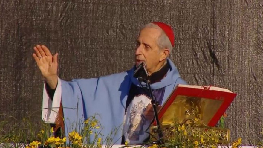 El Cardenal Poli compartió el mensaje de la Iglesia en Luján.