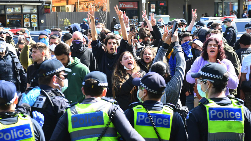 Las cuarentenas generaron protestas de la población.