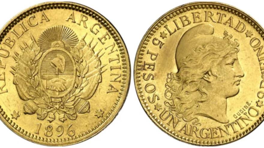Esta serie de monedas argentinas se acuñaron entre los años 1881 y 1896