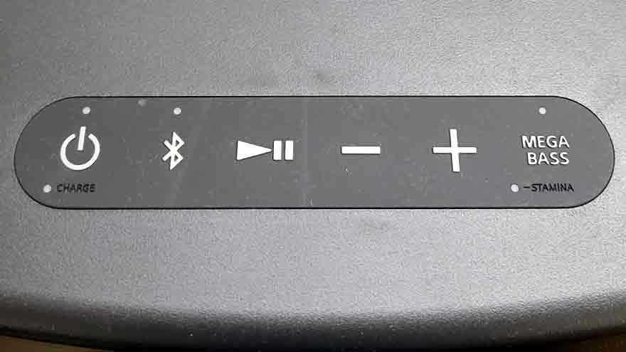 Botones para el control del equipo.