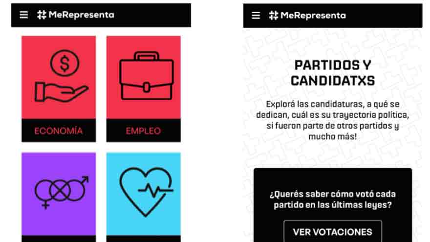 El sitio radiografía candidatos y propuestas.