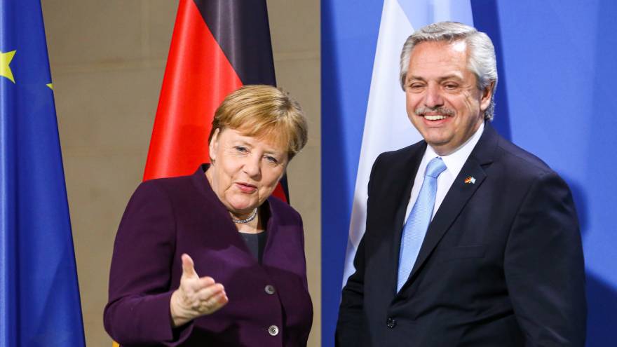 Alberto Fernández tendrá una reunión con la canciller alemana, Angela Merkel