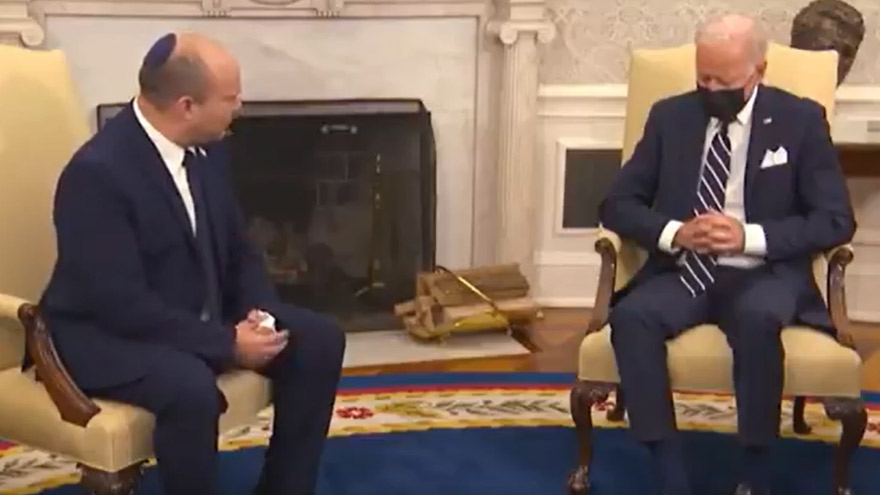 ¿Se durmió?: Biden preocupó al israelí Naftalí Bennet.