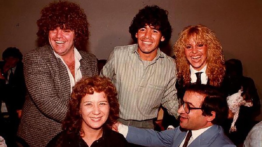 Jorge Cyterszpiler junto a Diego y Claudia.