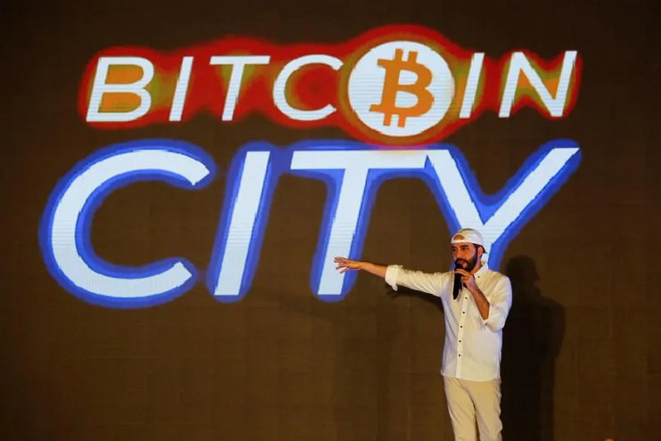 Nayib Bukele, presidente de El Salvador, durante la presentación de Bitcoin City