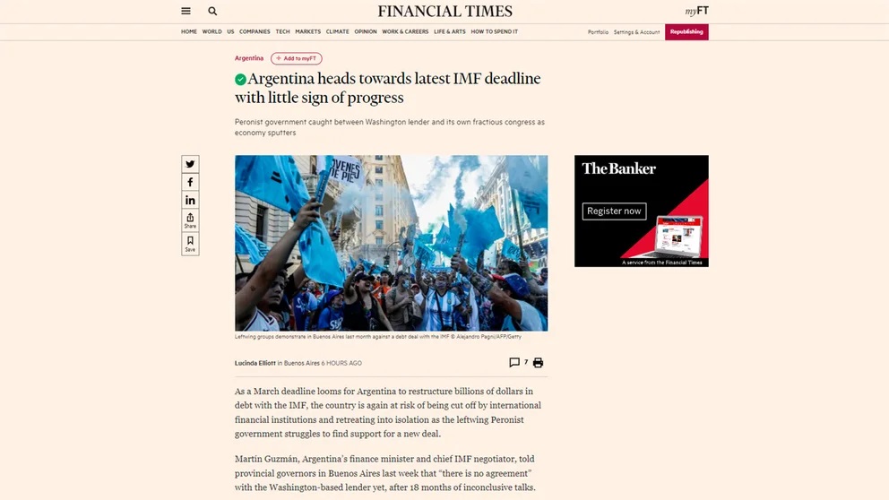 Un default dejaría a la Argentina como