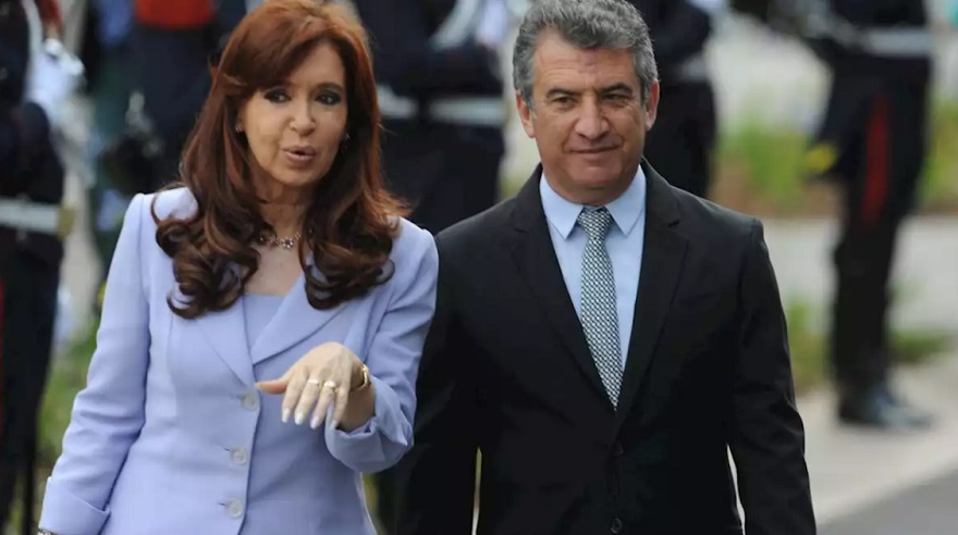 La vicepresidenta Cristina Fernández siempre apoyó a Urribarri.