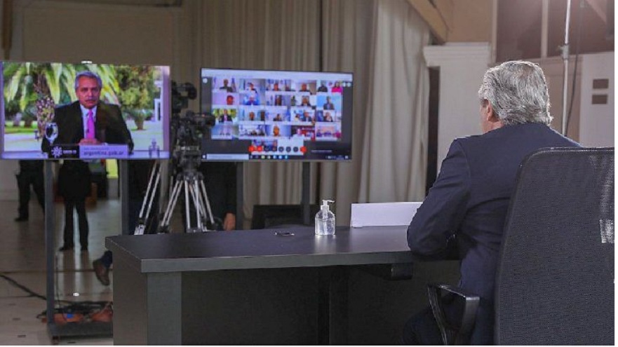 Alberto Fernández habló de la negociación con el FMI e insistió en reformular el sistema financiero mundial