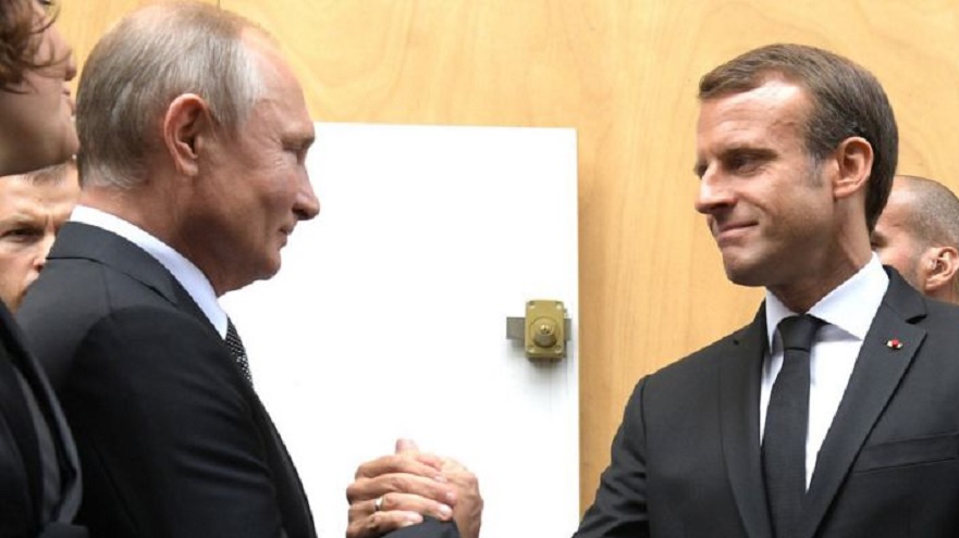 El presidente de Rusia mantuvo una conversación telefónica con Emmanuel Macron 