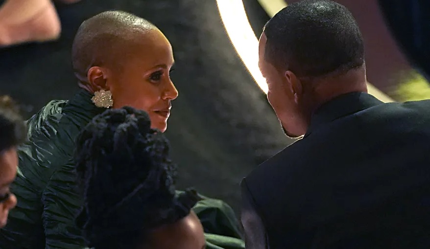 Will Smith junto a su esposa antes del escándalo.