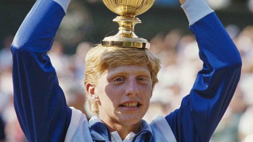 Un joven Boris Becker