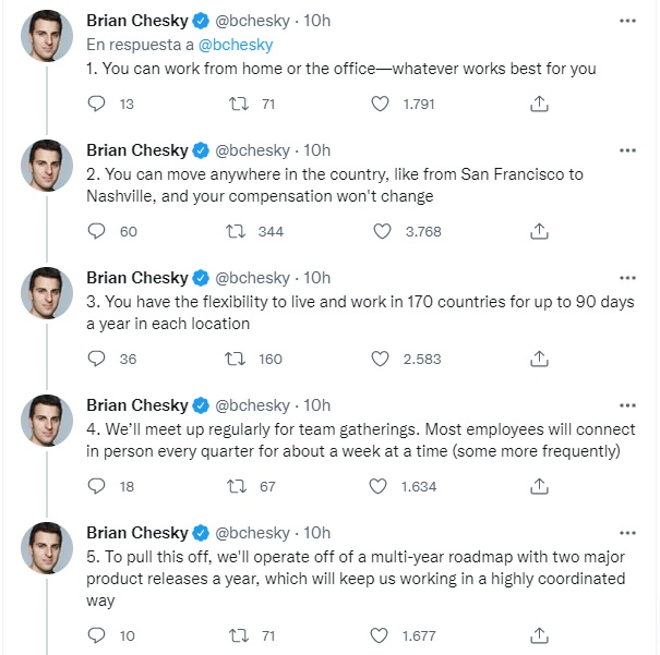 5 claves del modelo de teletrabajo de Airbnb