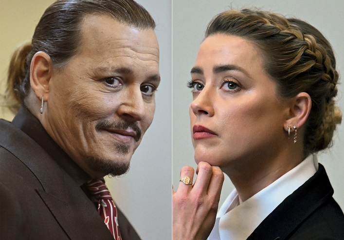 el juicio más mediático de Estados Unidos en el que se constató que Amber Head y Johnny Depp se difamaron mutuamente