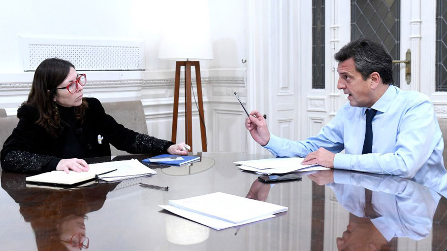 Massa recibió a Batakis en Diputados para analizar la agenda económica legislativa, según se informó oficialmente