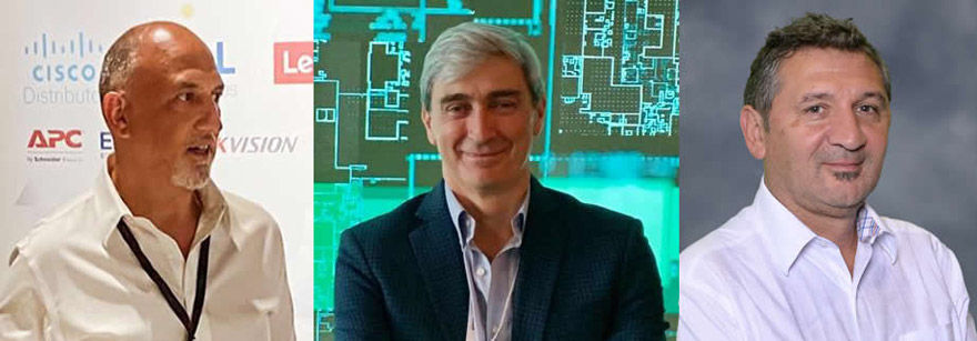 Gustavo Geldart, Alejandro Boggio y Sergio Airoldi, directivos de CADMIPyA.
