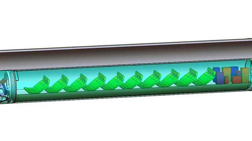 Cápsula del Hyperloop.