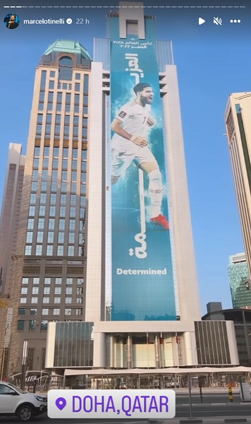 Marcelo Tinelli llegó a Qatar para vivir el Mundial y compartió fotos de su primer día en Doha
