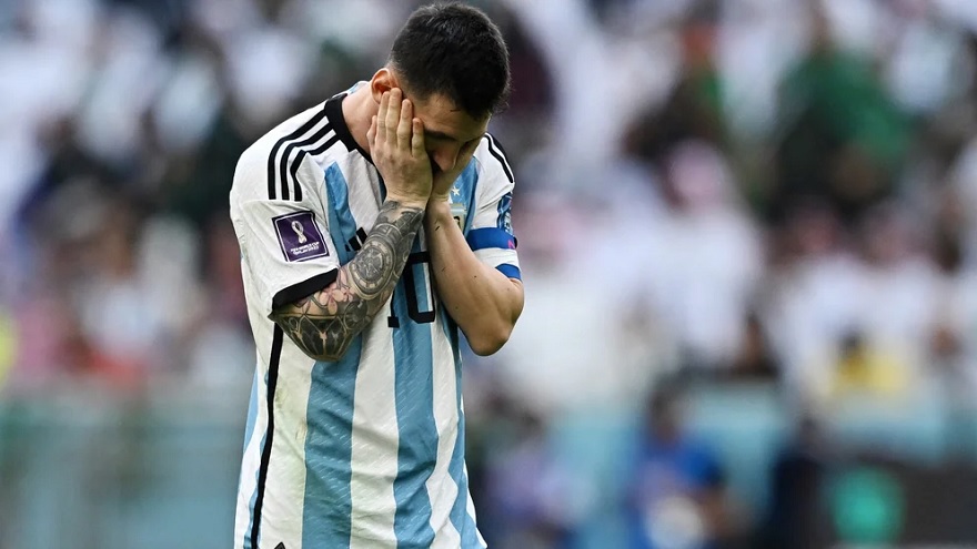 Lionel Messi hizo el único gol argentino.