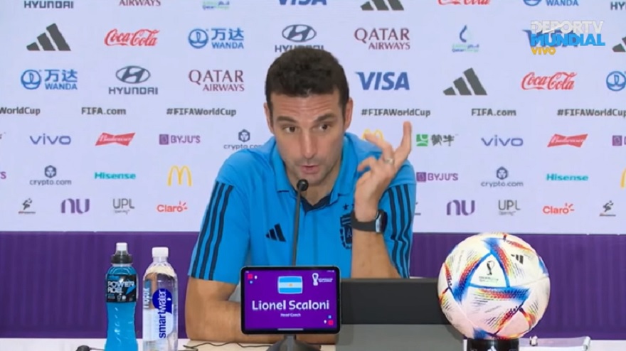 El técnico de la Selección argentina, Lionel Scaloni 
