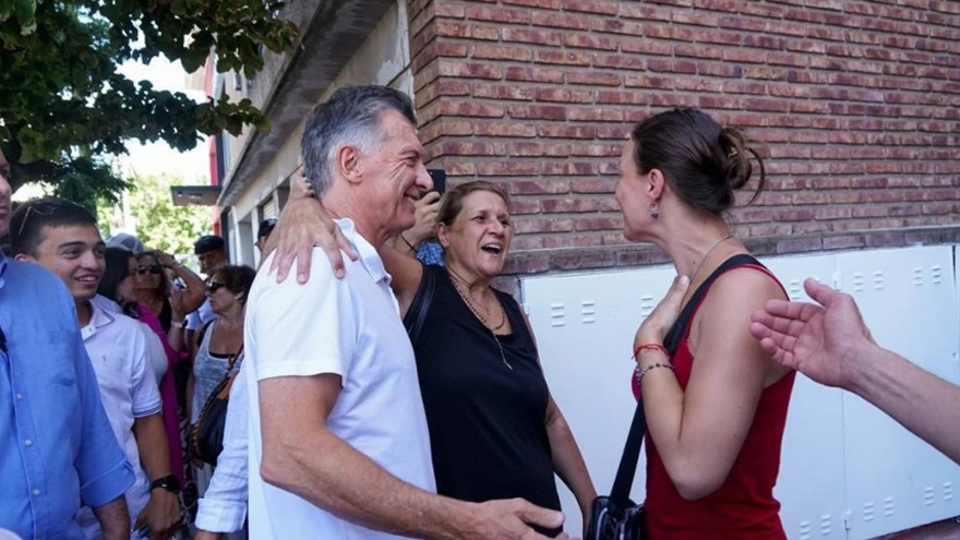 Mauricio Macri, de campaña en La Pampa.