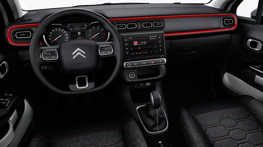 El CItroën C3 cambia el interior según el equipamiento.